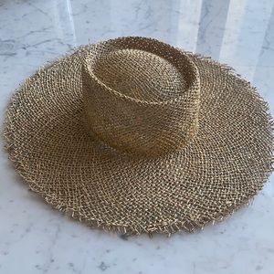 Lack of Color, SUNNYDIP FRAY BOATER hat in Small (55cm). Brand new with tags.